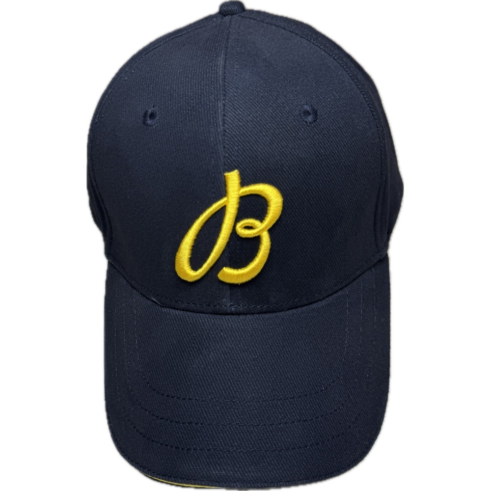 Breitling Baseball Hat Mens OSFM Navy Blue Embroidered Script Logo Adjustable
